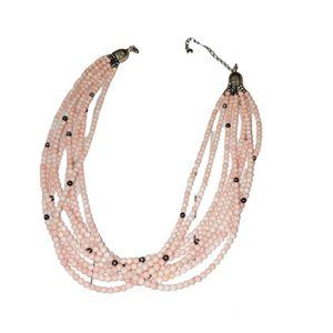 Jay King Sterling Silver Angel Skin Coral Necklace